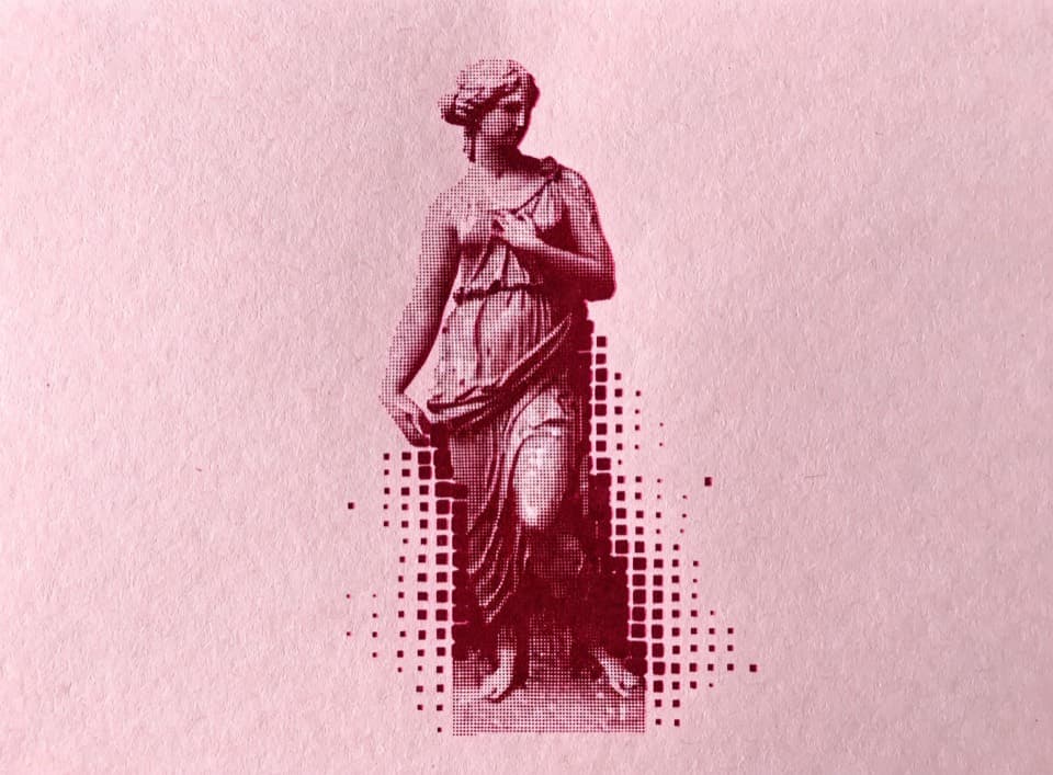 Cover art for THE ENCODED MUSE ASCII poster